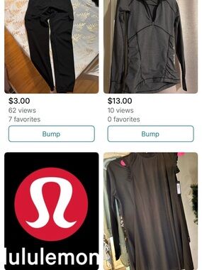 lululemon athletica Black Track Joggers